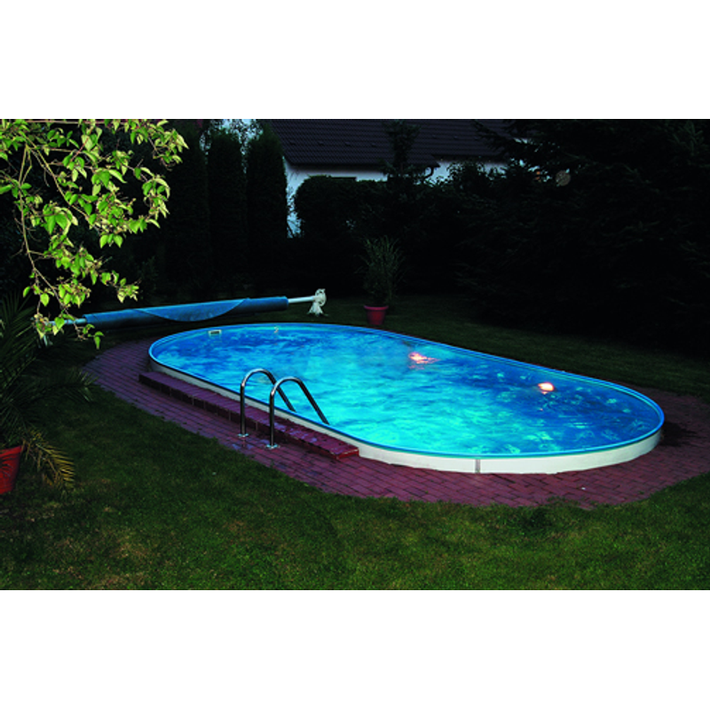 Planet Pool Stålväggspool Premium Oval Planet Pool 6 X 3,2 M, Persia Grå