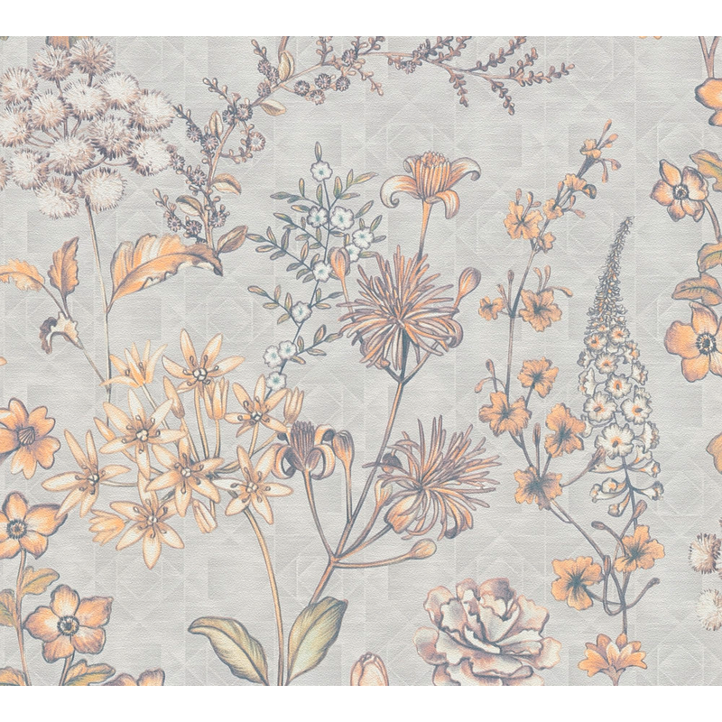 As Creation Tapet Metropolitan Stories Iii Non Woven Blommig C1 Travel Stockholm Blumen As Creation Gul/vit/grå