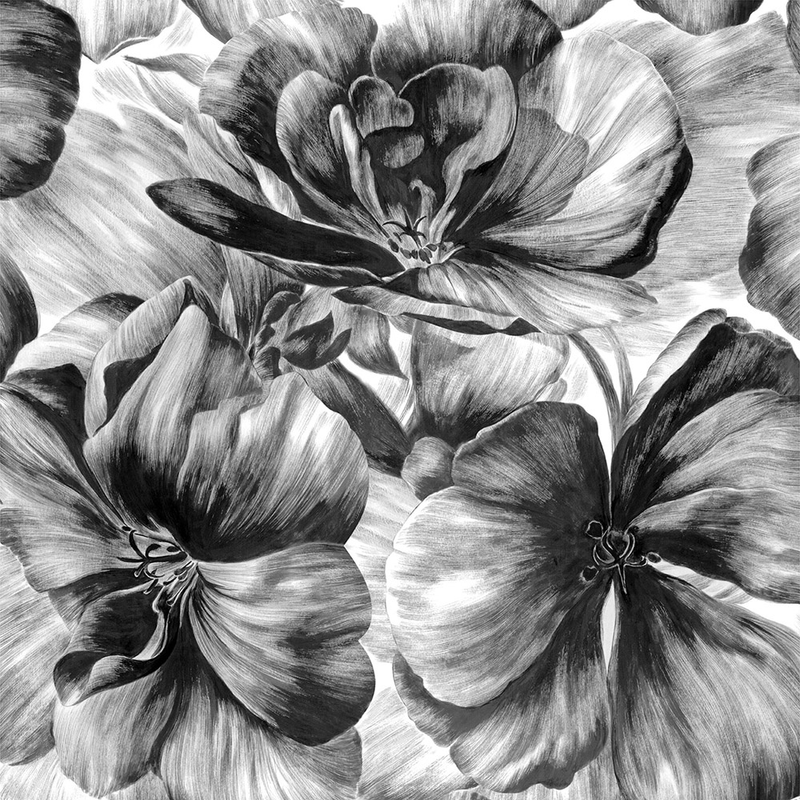 Decor Maison Tapet Belle Non Woven Modern Blommig 008 Decor Maison Grå/svart