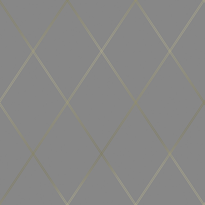 Decor Maison Tapet Belle Non Woven Geometrisk Rutig Decor Maison Grå