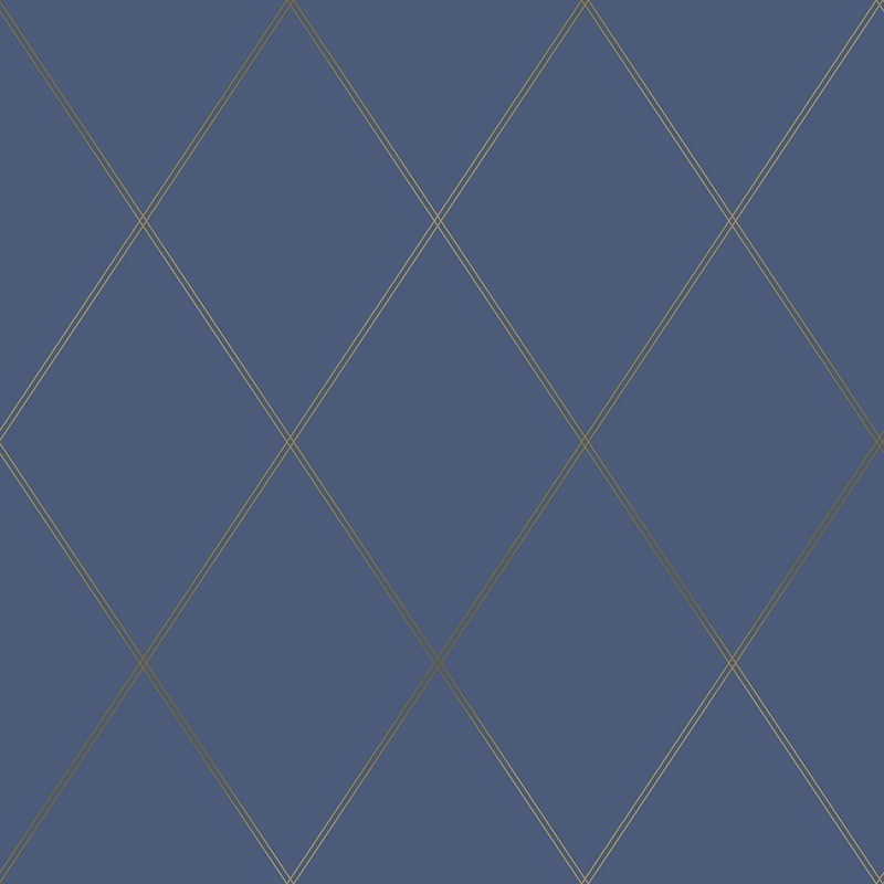 Decor Maison Tapet Belle Non Woven Geometrisk Rutig Decor Maison Blå
