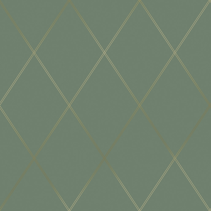 Decor Maison Tapet Belle Non Woven Geometrisk Rutig Decor Maison Grön