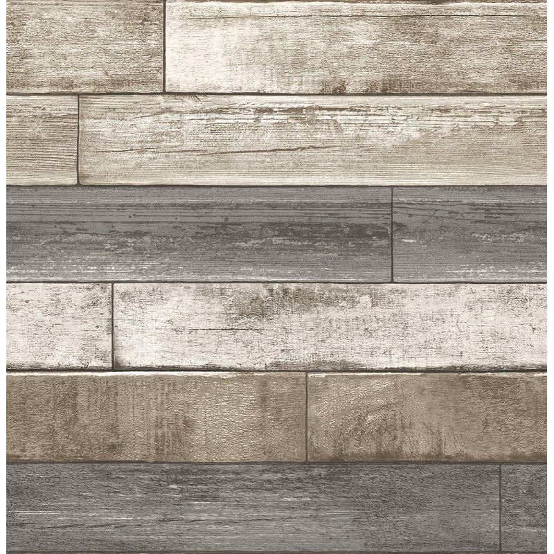 Fine Décor Tapet Non Woven Trilogy Weathered Plank Fine Décor Taupe / Grå