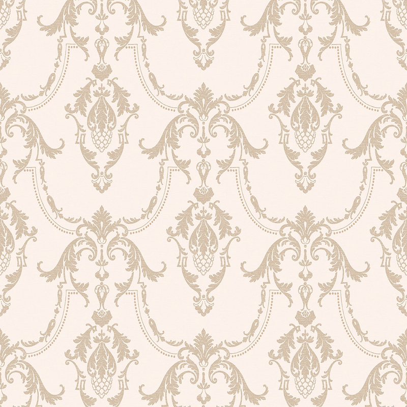 Fiona Tapet Heritage Non Woven Klassisk Medaljong Vintage  Metallic