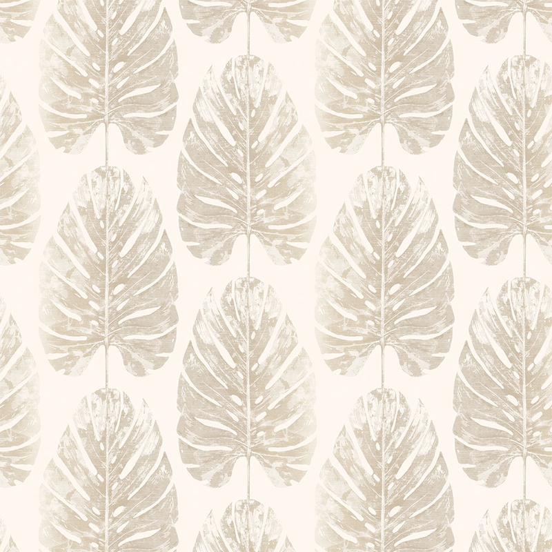 Galerie Wallcoverings Tapet Evergreen Leaf Stripe Galerie Beige