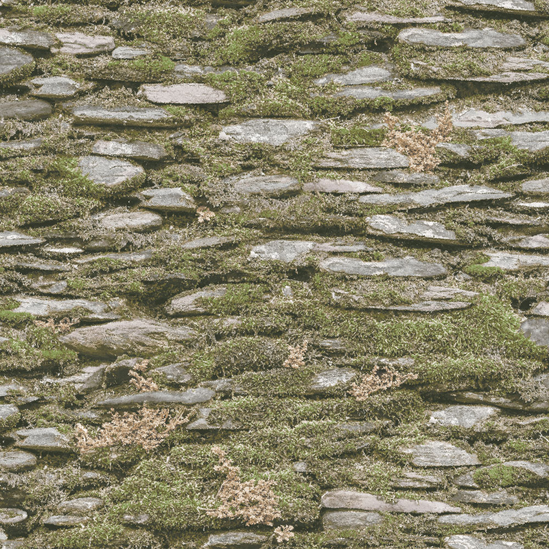 Galerie Wallcoverings Tapet Evergreen Rock Wall Galerie Grön