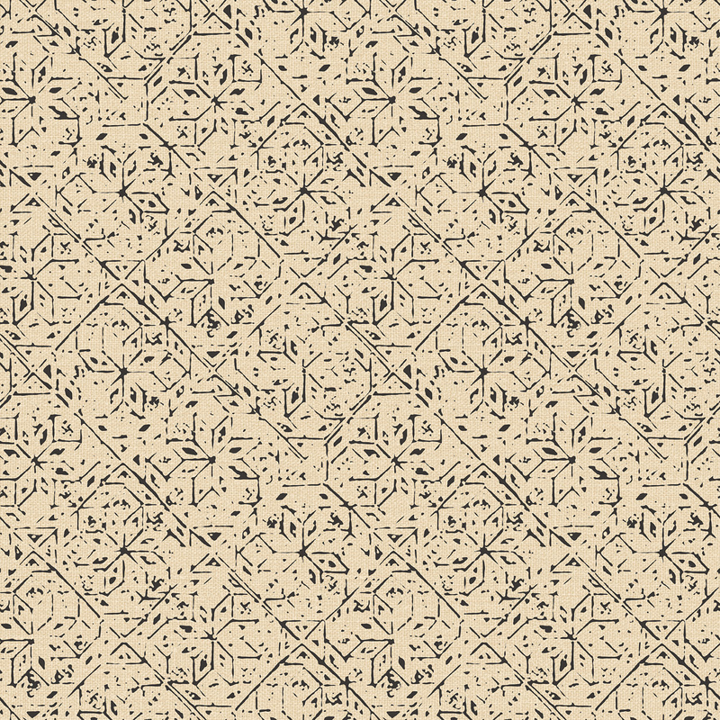 Galerie Wallcoverings Tapet Bazaar Non Woven Småmönstrad Rak 129 Galerie Svart/beige