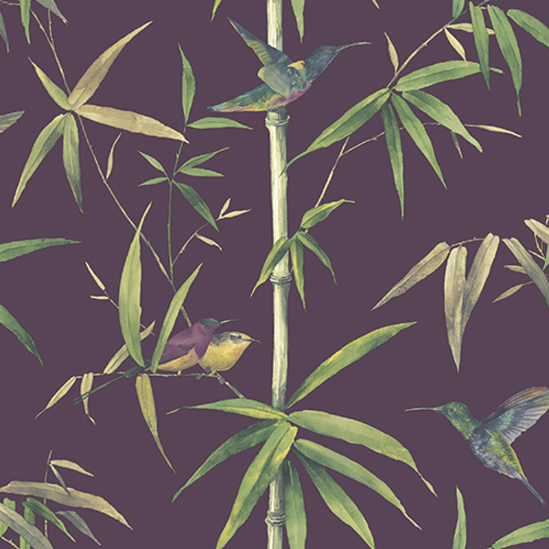 Galerie Wallcoverings Tapet Global Fusion Non Woven Djur/natur Förskjuten 147 Galerie Gul/grön/lila/svart