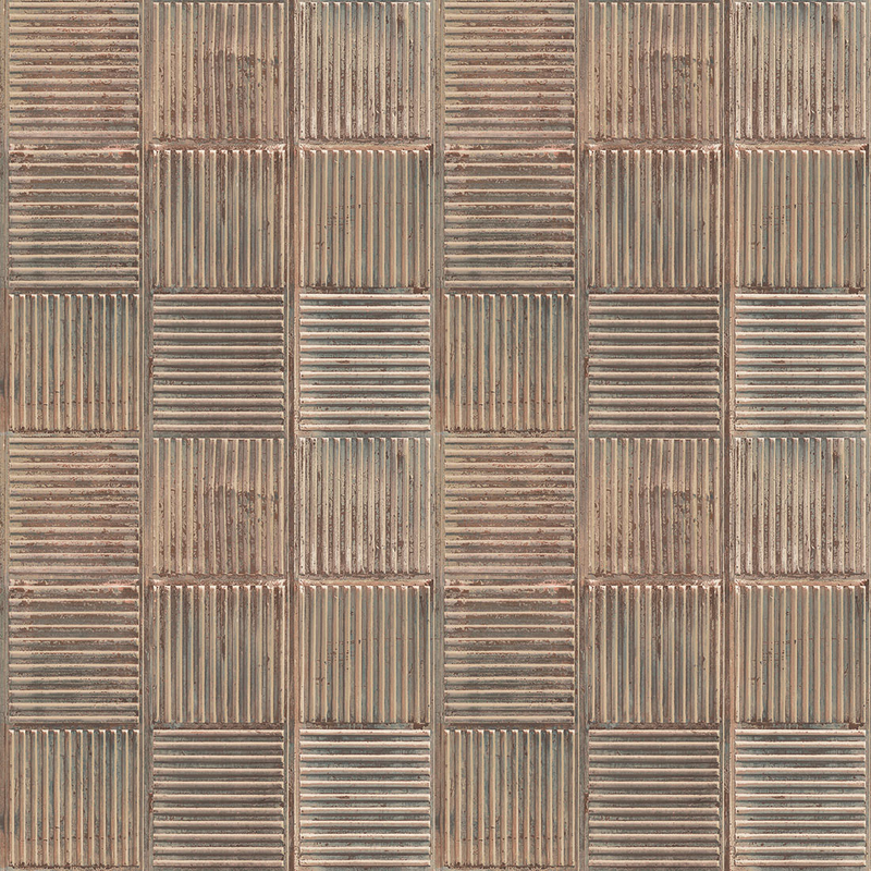Galerie Wallcoverings Tapet Grunge Non Woven Rutig Rak 167 Galerie Brun