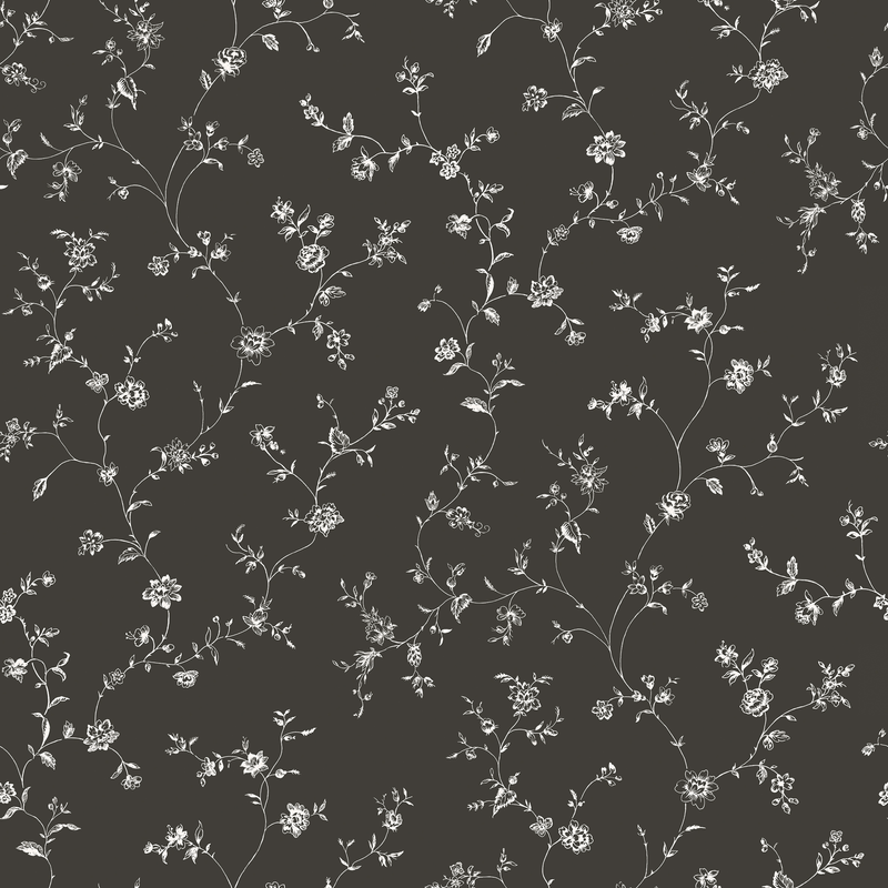Galerie Wallcoverings Tapet Miniatyrer Non Woven Blommig Rak 267 Galerie Vit/svart