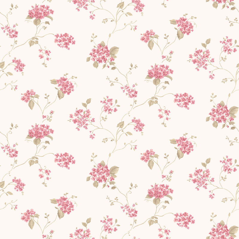 Galerie Wallcoverings Tapet Miniatyrer Non Woven Blommig Rak 268 Galerie Grön/rosa/vit