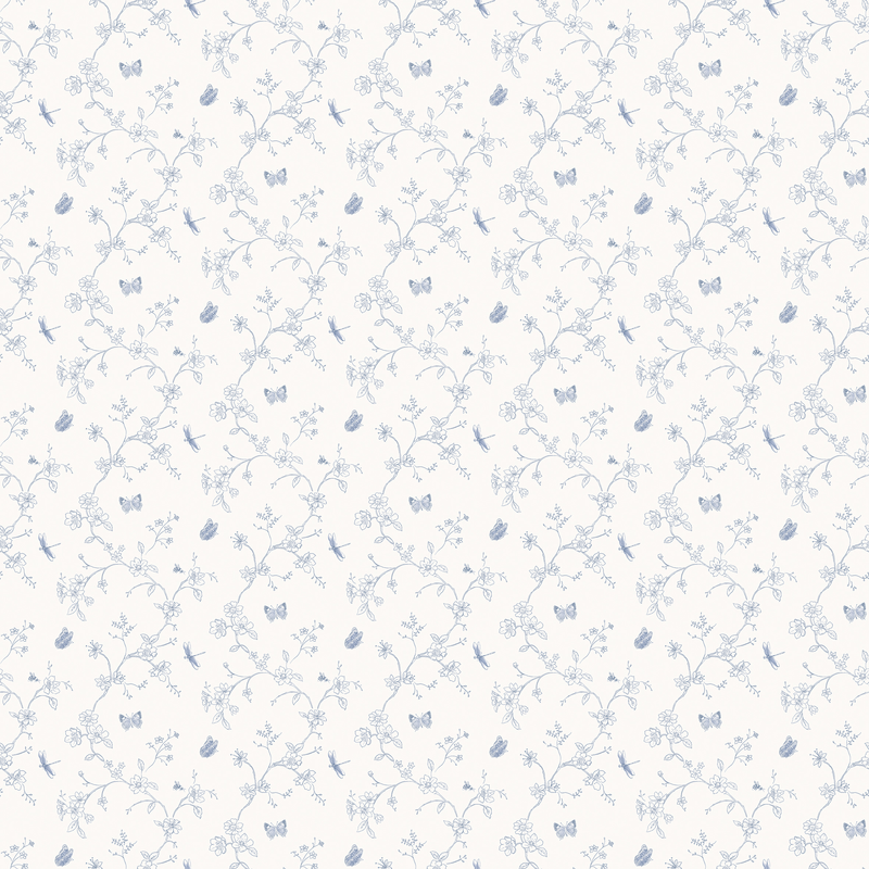 Galerie Wallcoverings Tapet Miniatyrer Non Woven Småmönstrad Rak 278 Galerie Blå/vit