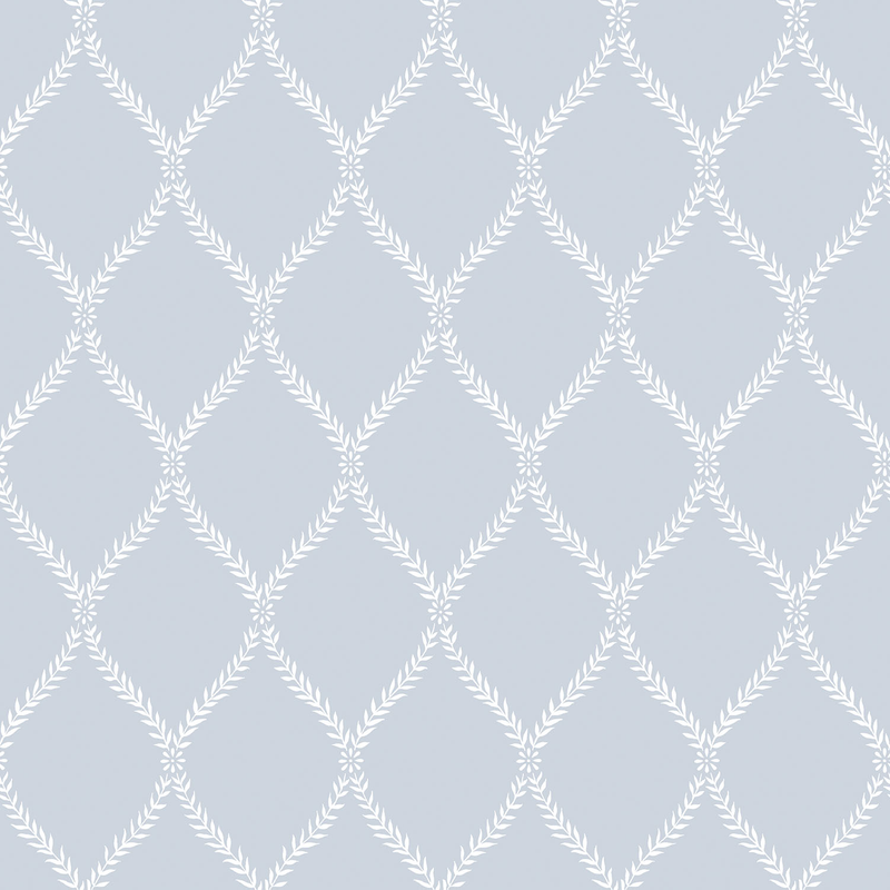 Galerie Wallcoverings Tapet Vintage Roses Non Woven Rutig Rak 324 Galerie Blå
