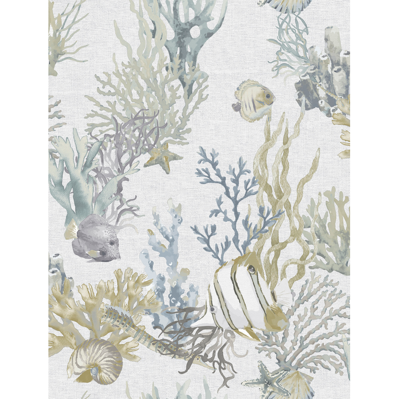 I.c.h. S.l. Tapet Caribbean Non Woven Djur/natur Ocean's Deep I.c.h. Grå