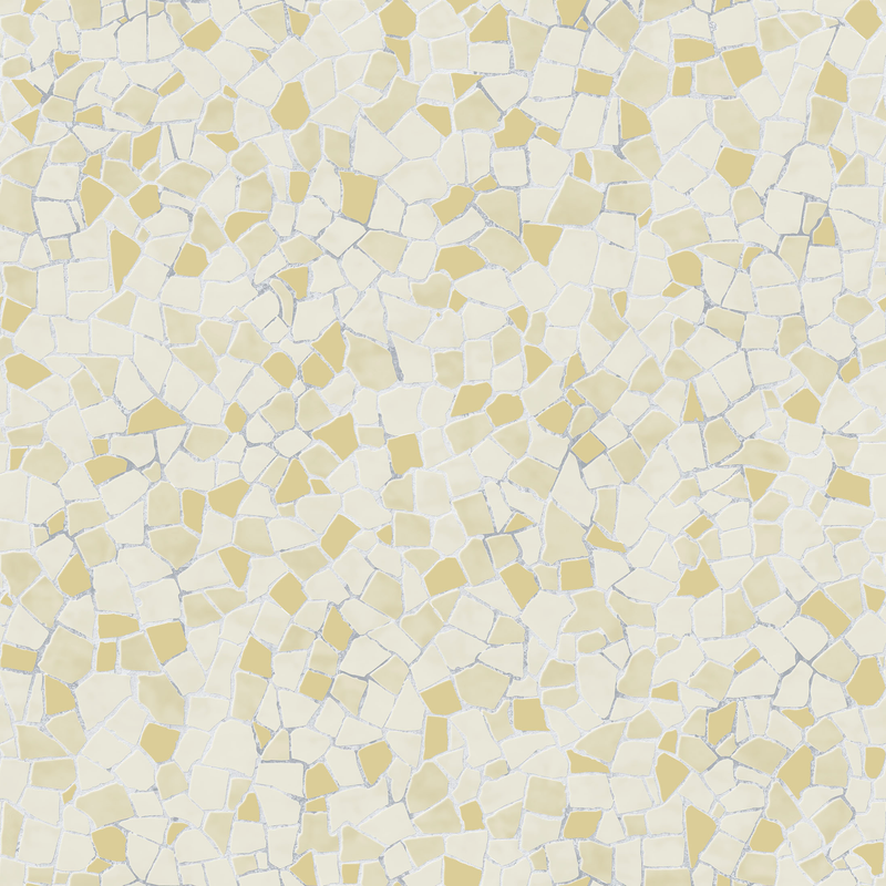 I.c.h. S.l. Tapet Caribbean Non Woven Småmönstrad Glass Mosaic I.c.h. Gul