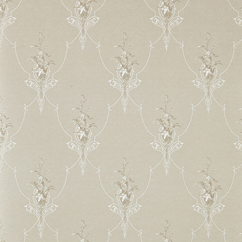 Paintpart Tapet Non Woven Klassisk Medaljong Mormorstid 022  Vit/beige