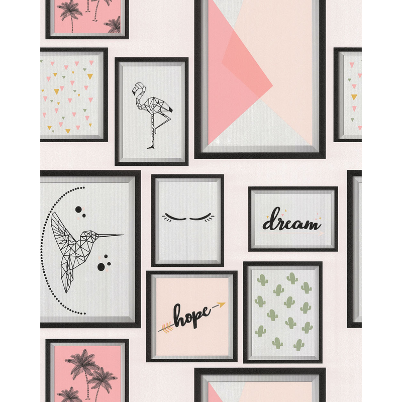 Lutèce Tapet Les Aventures 21 Papper Barn Motiv/text Origami Cadre Sce - Lutèce Rak, Motiv/text