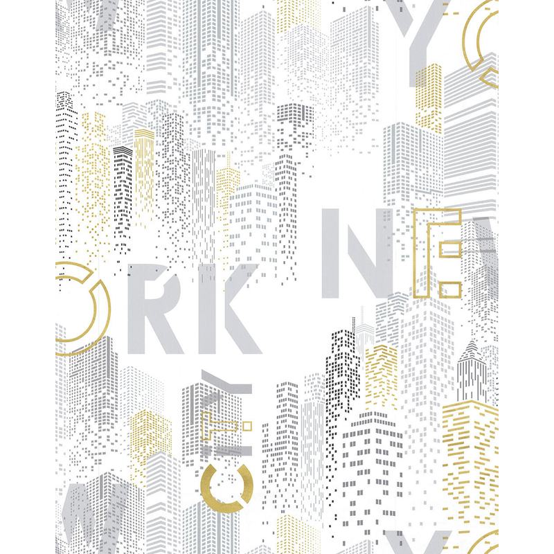 Lutèce Tapet Les Aventures 21 Non Woven Modern City New York City Sce - Lutèce Dore