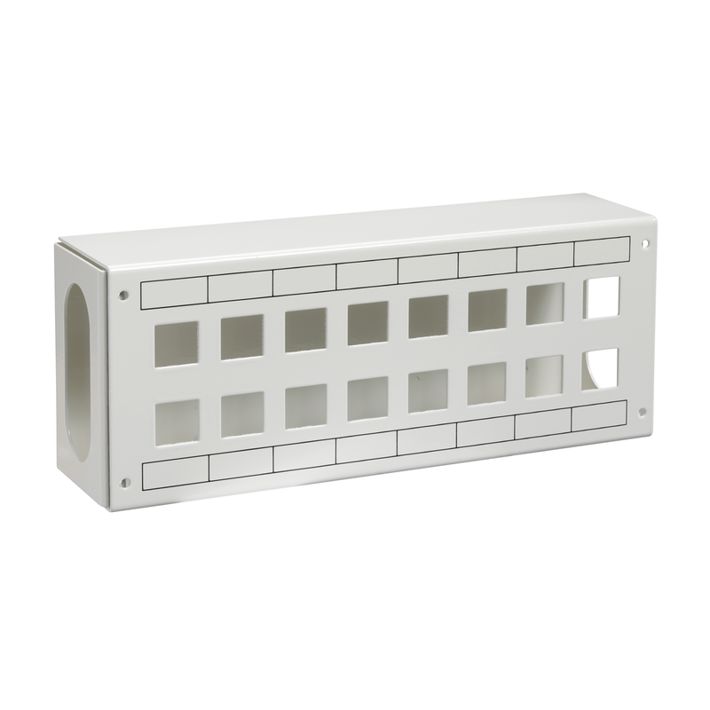 Schneider Patchbox Actassi 2 Rader 16 Portar För S-one Dpm Rj45  Electric Utanpåliggande, Vit