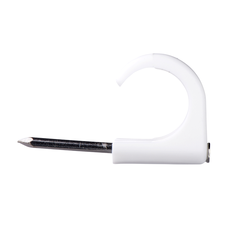 Schneider Spikclips Thorsman Tc-c5m Syrafast Rostri Spik För Rund Kabel  Electric 14-20, 35 Mm, Vit, 100 St