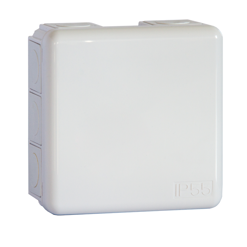 Schneider Kopplingsdosa Mureva U56 Klicklock  Electric Utanpåliggande, Utan Anslutningplint, Ip55, Abs