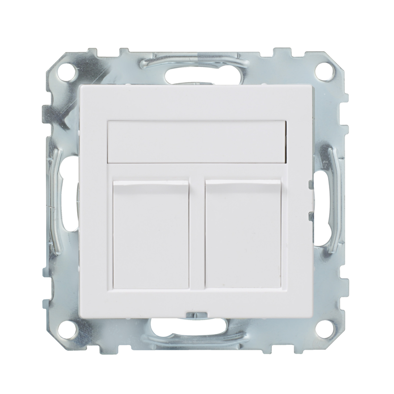 Schneider Datauttag Exxact 2x Kat6 Utp Actassi S-one Rj45  Electric Plant Utan Ram, Infälld