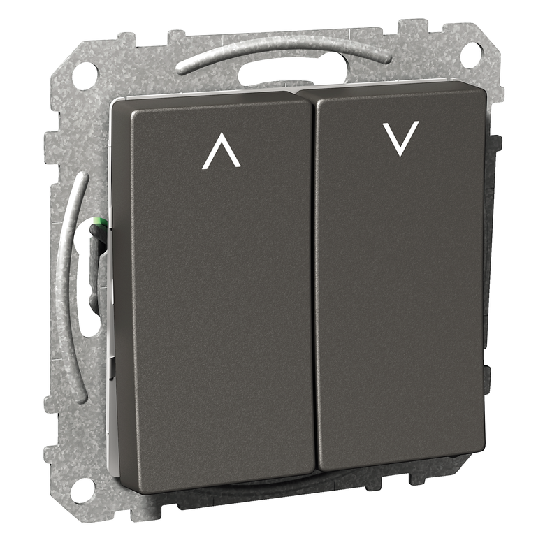 Schneider Jalusibrytare Exxact Infälld För Markis/persienn  Electric Antracit, 16a, Ip21