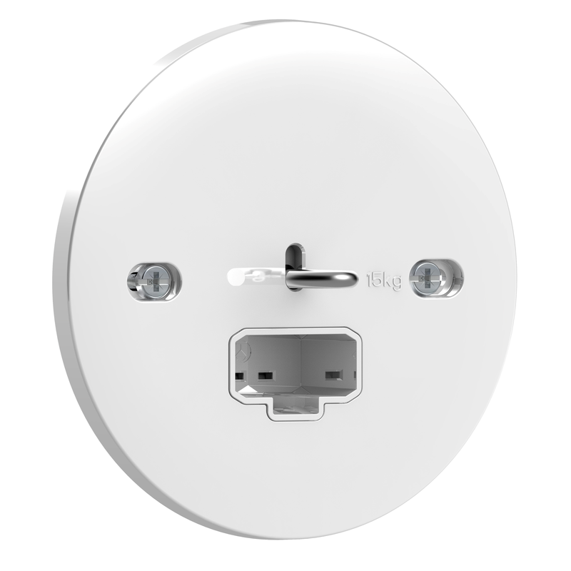 Schneider Lamputtag Exxact Dcl För Infällt Takmontage Med Demonterbar Krok  Electric 1-vägs, 2-polig, Jordad, 6 A, Abs