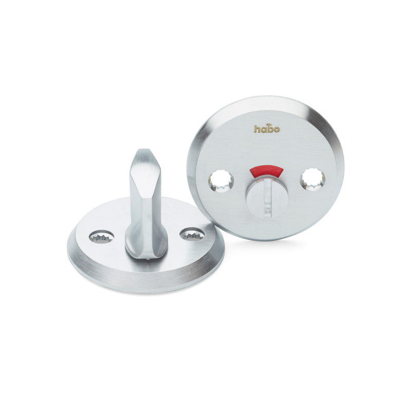 Habo Wc-beslag A265 Borstad Aluminium