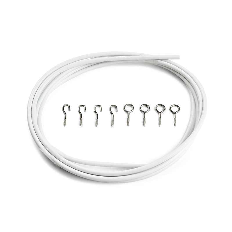 Habo Gardinspiral Vit  5 M