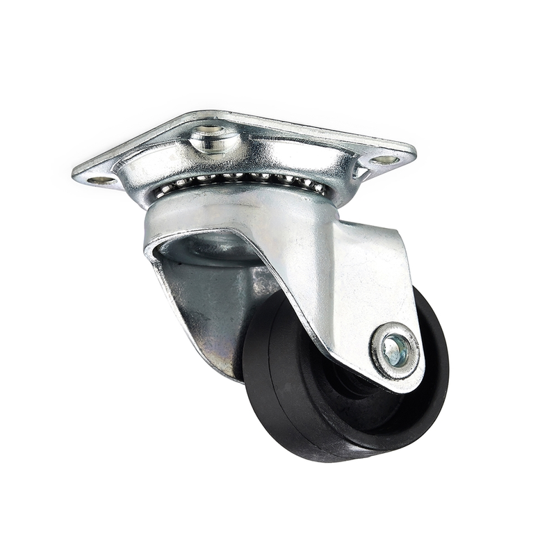 Habo Möbelhjul Med Platta Elzink  38 Mm, 4-pack