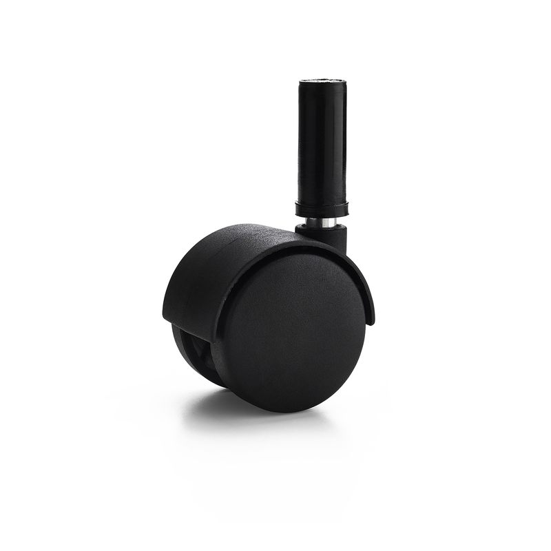 Habo Möbelhjul Med Tapp 1441 Svart 4-pack  50 Mm