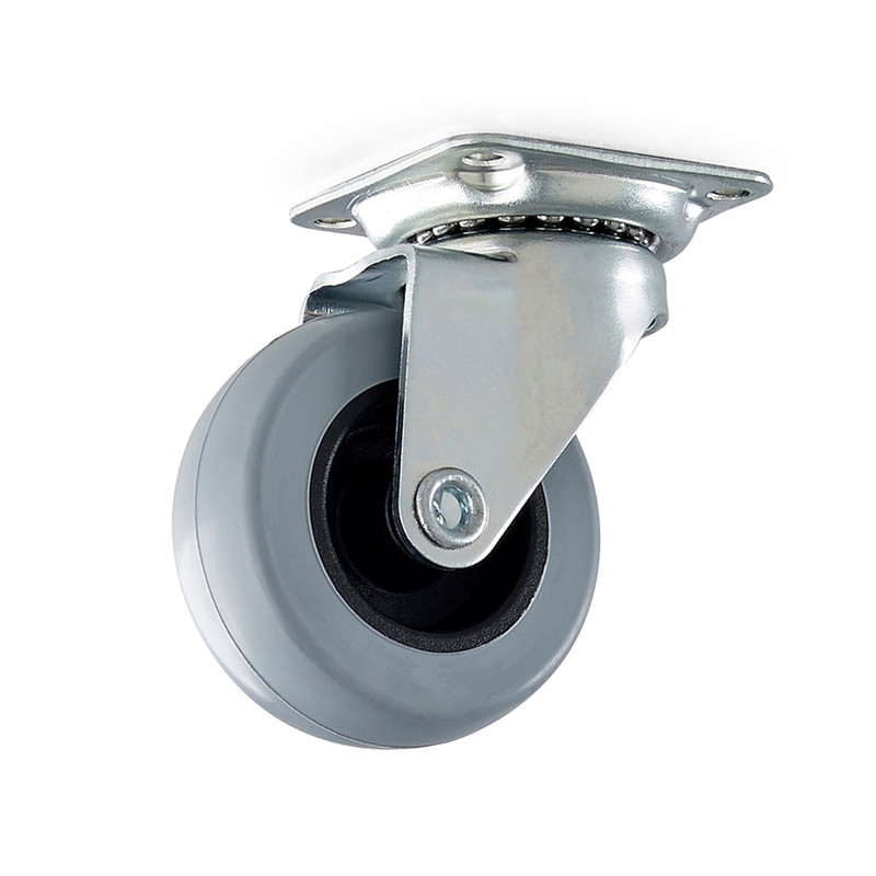Habo Länkhjul Elzink Svart  100 Mm