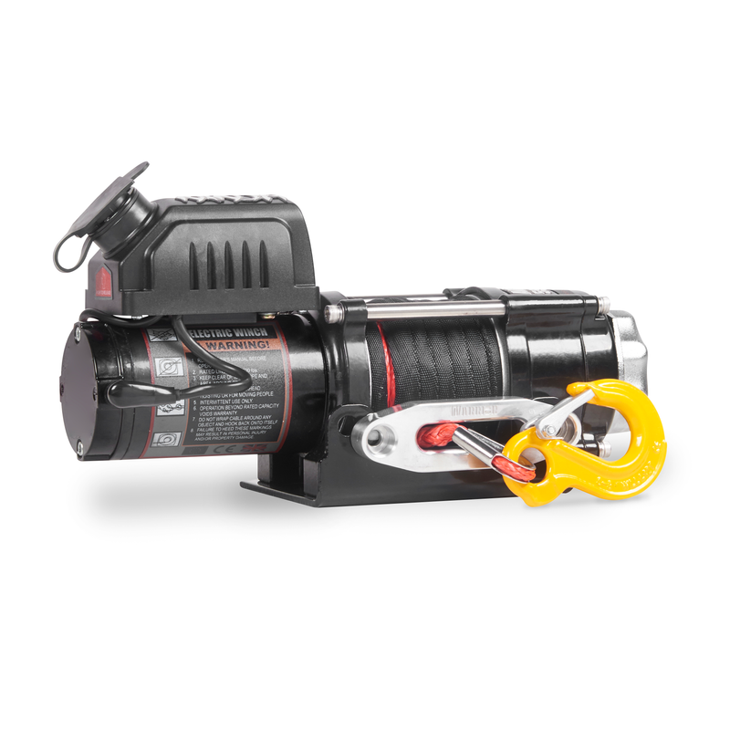 Warrior Winches Vinsch Ninja Amortek Syntetvajer 3500lb Warrior Winches 12v