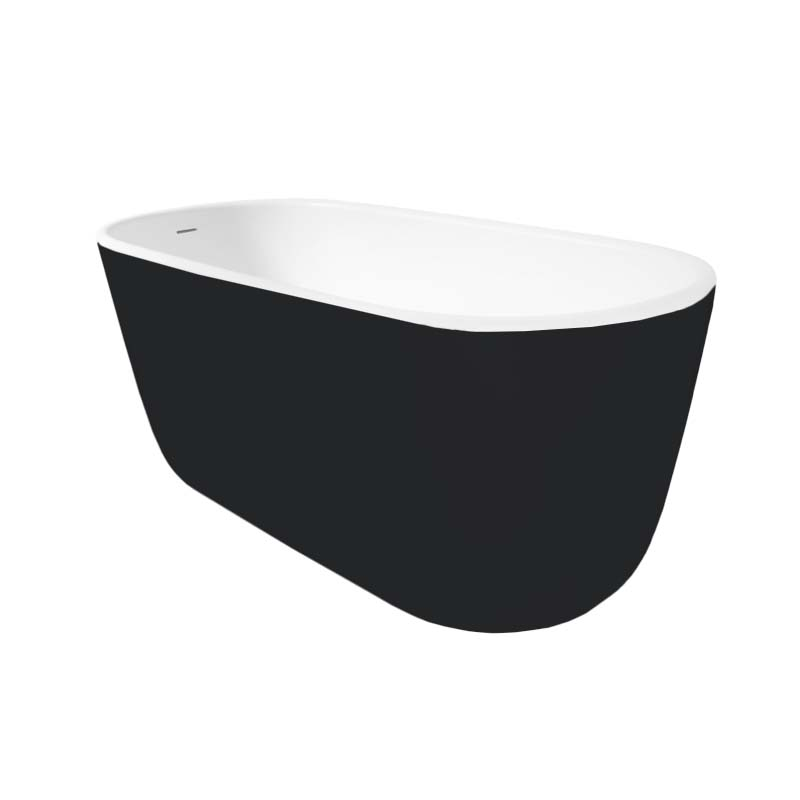 Swebad Badkar Marstrand Swebad 140 Cm, Svart