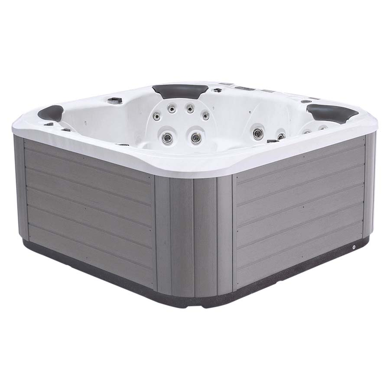 Swebad Spabad Fasett Förberedd För Extern Värmesystem 5 Platser 46 Jets Sterling Silver Swebad Standard
