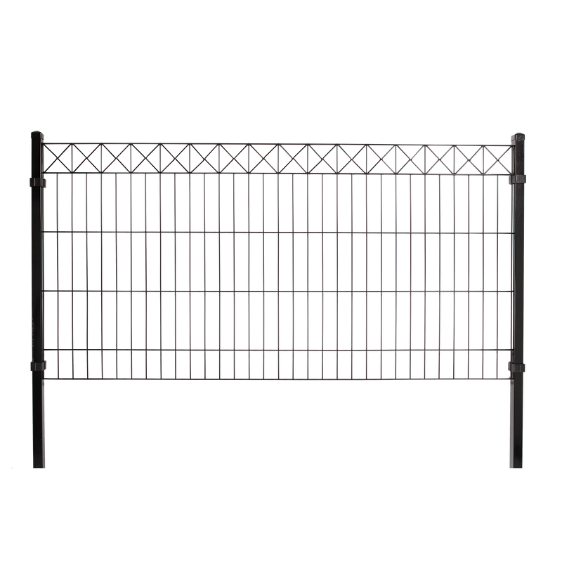 Hortus Panelstängselset Tilläggsmodul Deko "x" Svart Hortus Järn, 4 Cm