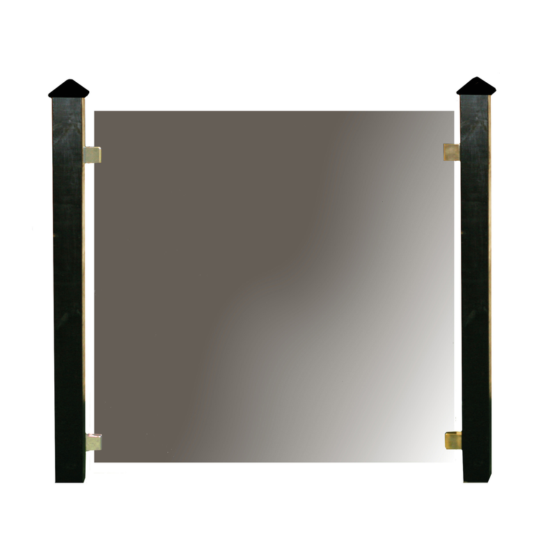Hortus Glasstaketset Villastaket Rökfärgat Hortus 1 Modul