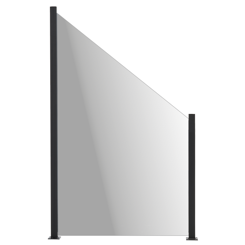 Hortus Glasstaket Aluminiumskena Hortus 150/100 X 100 Cm, Rökfärgat Glas