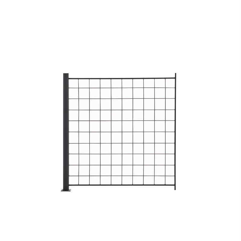 Hortus Spaljéset Tilläggssektion Antracitgrå 100x100x108 Cm Inkl Aluminiumstolpe Hortus 5 Cm