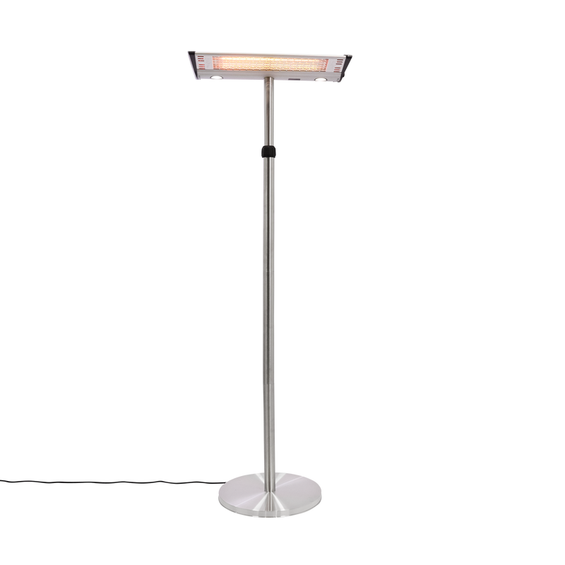 Hortus Terrassvärmare Golvmodell 2000w Silver 165-220 Cm Rektangulär Hortus 165-210 Cm