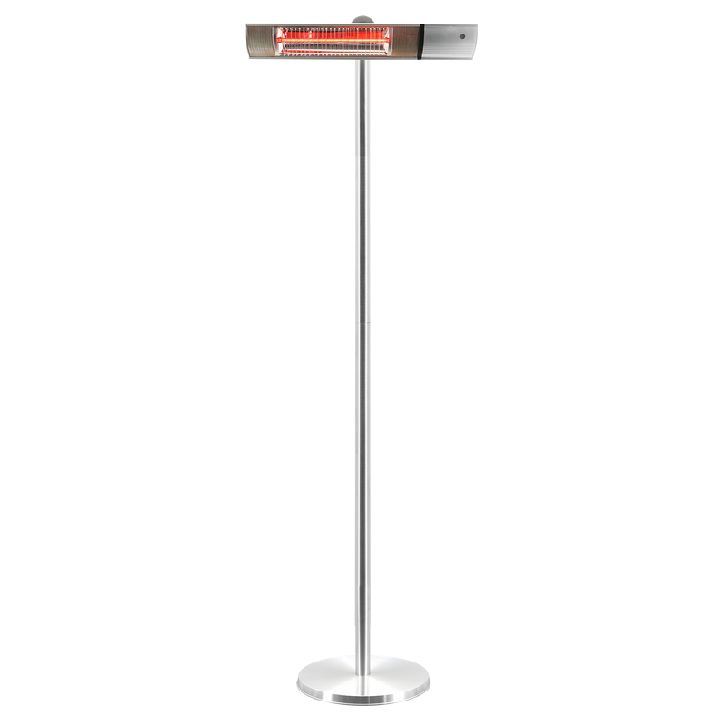 Hortus Terrassvärmare Golvmodell 500/1000/1500w Fjärrkontroll Rgt Hortus Silver