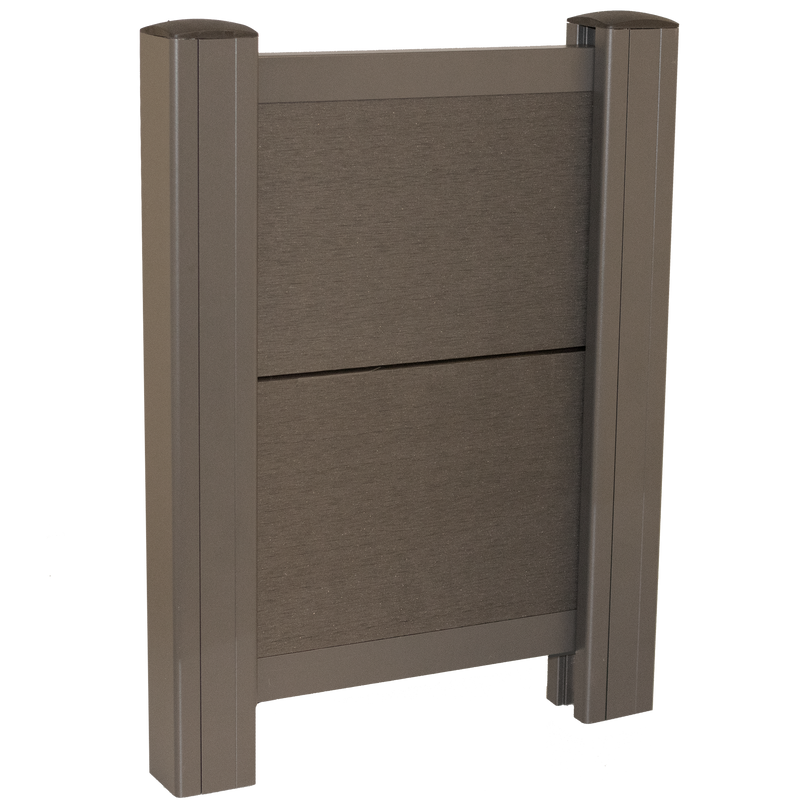 Hortus Staketset Tilläggsmodul Komposit Spontad Profil Borstat Premium Firenze 126,1 Cm Hortus Antracitgrå, 6 Cm