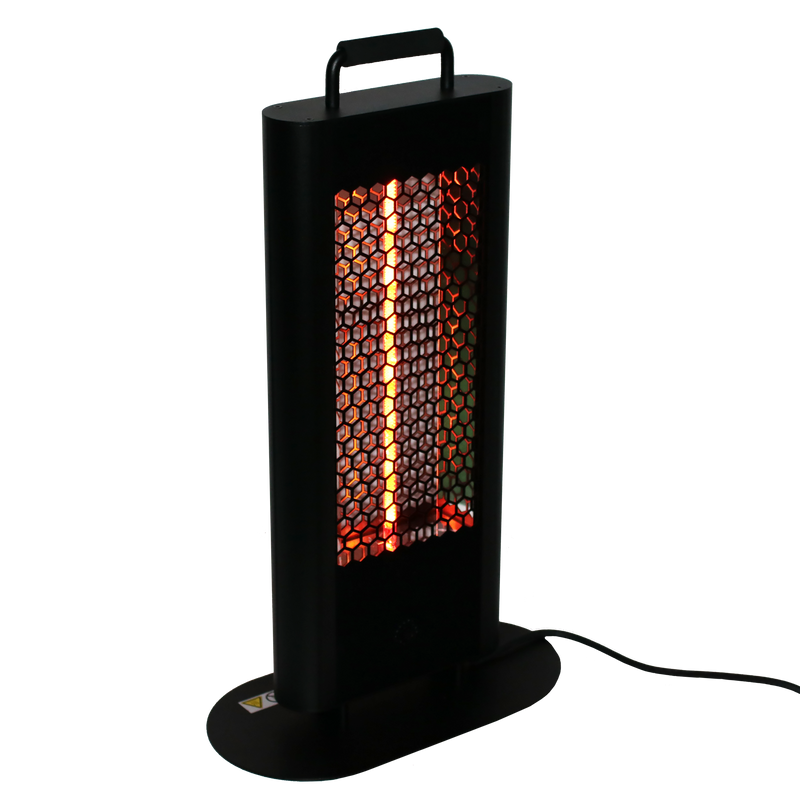 Heat1 Terrassvärmare Eco High-line Bordsmodell 1200w Svart Heat1