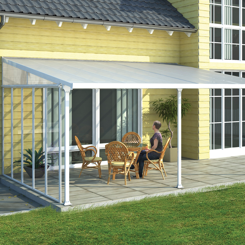 Canopia Terrasstak Feria 4 M Canopia By Palram 6,06 M, Vit