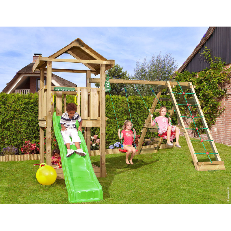 Jungle Gym Lektorn Komplett House  Climb Modul X'tra Och Rutschkana