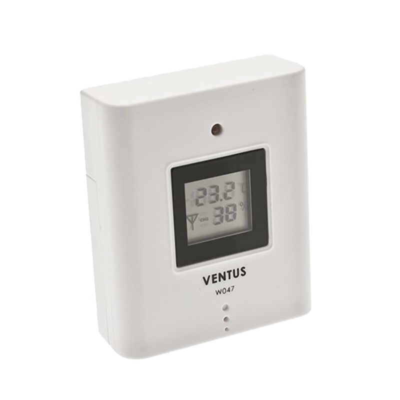 Ventus Temperatursensor Till Väderstation W047 Trådlös Ventus Vit