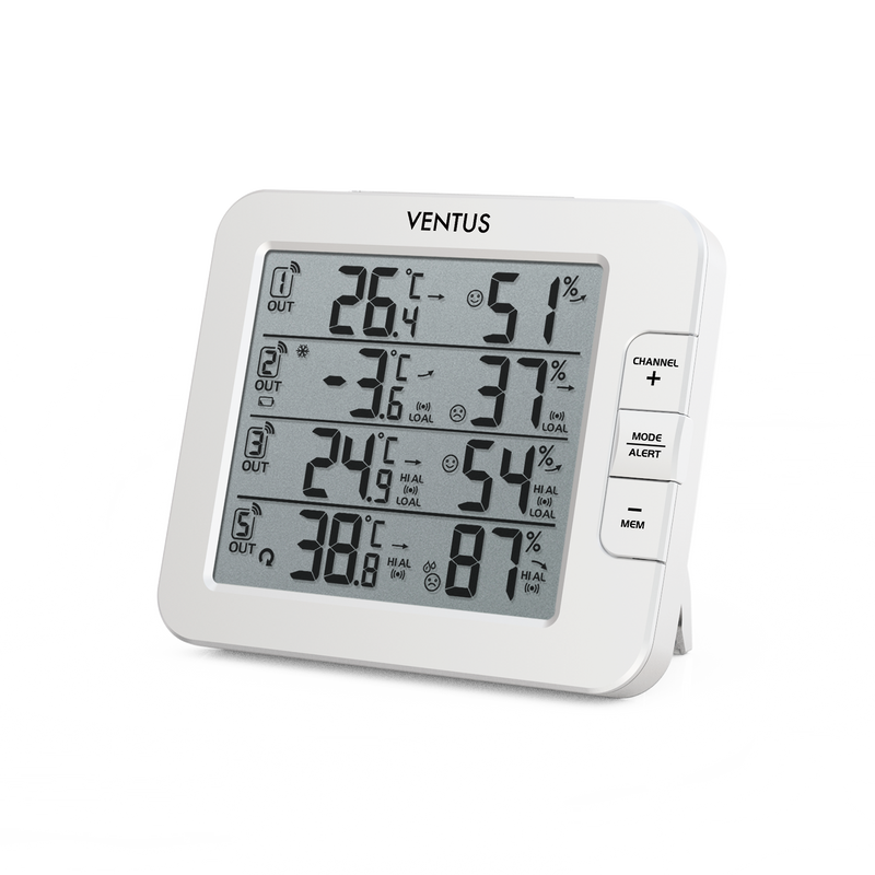 Ventus Väderstation W210 Med 3 Sensorer Ventus Vit