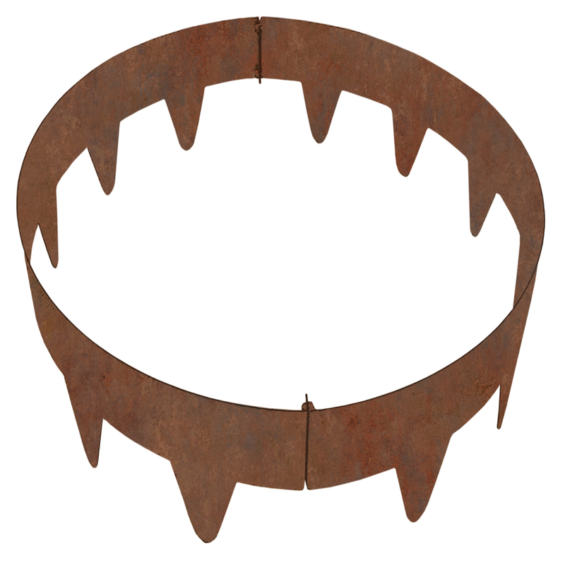 Skotte Garden Kantskydd/rabattkant Trädring 90x26 Cm Skotte Garden Obehandlad/corten