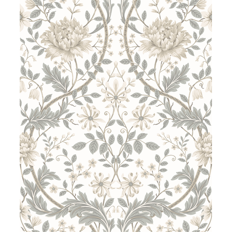 Nextwall Tapet Självhäftande Honeysuckle Trail Nextwall Ivory & Grey, Rulle 5,5 M X 53 Cm